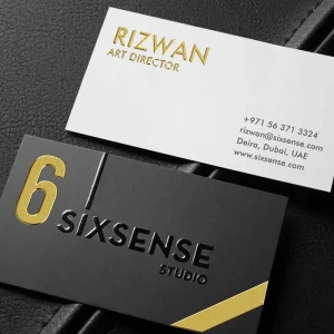3D Spot UV & 3D Foil Business Cards