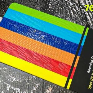 500 Business Cards, Rounded Corner Spot UV Velvet Lamination 760 mic - Thick