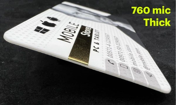 500 Business Cards, Rounded Corner Gold Foil Spot UV Velvet Laminated 760 mic - Thick - Image 2