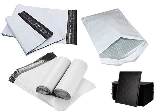 plain polyethylene courier bag