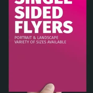 single-sided flyer printing