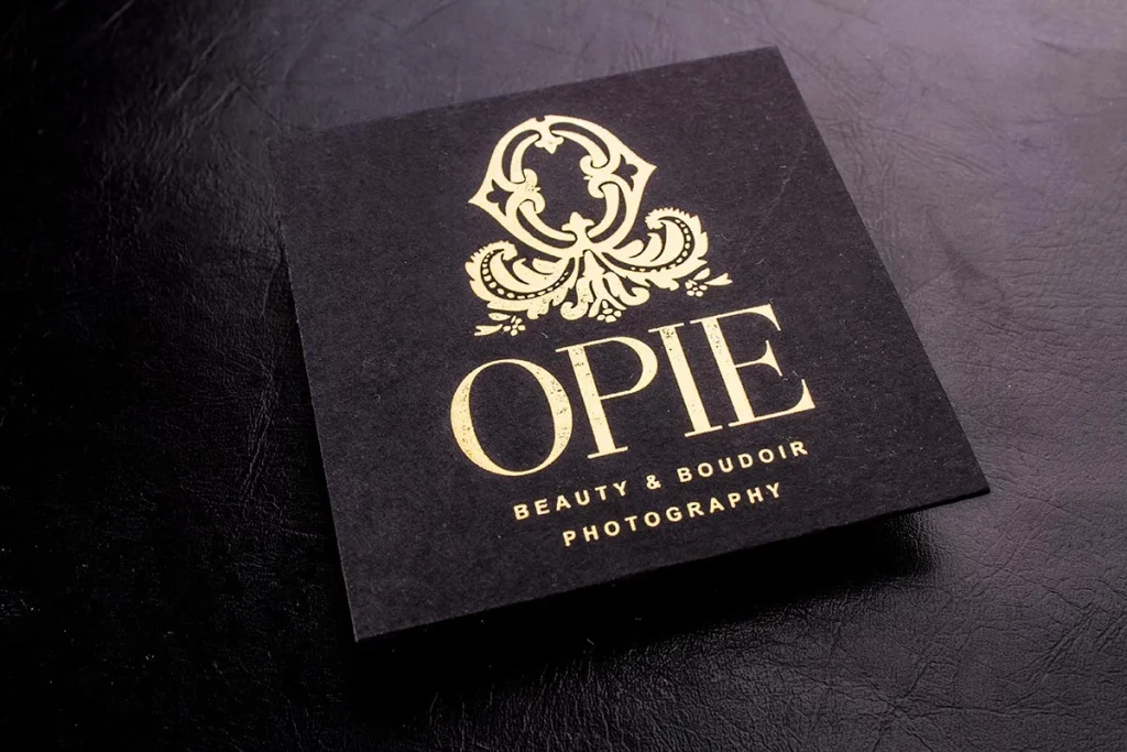 luxury business cards Size