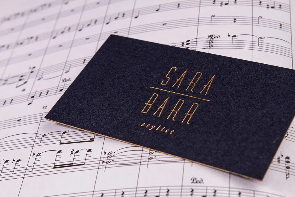 luxury business cards Edge Foil