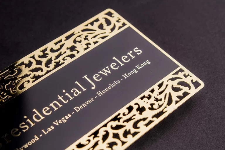 luxury business cards Mirror Finishing