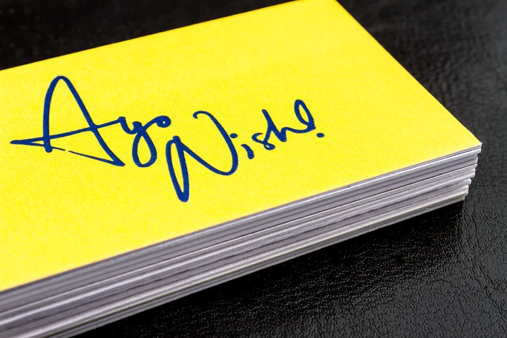 luxury business cards Thickness