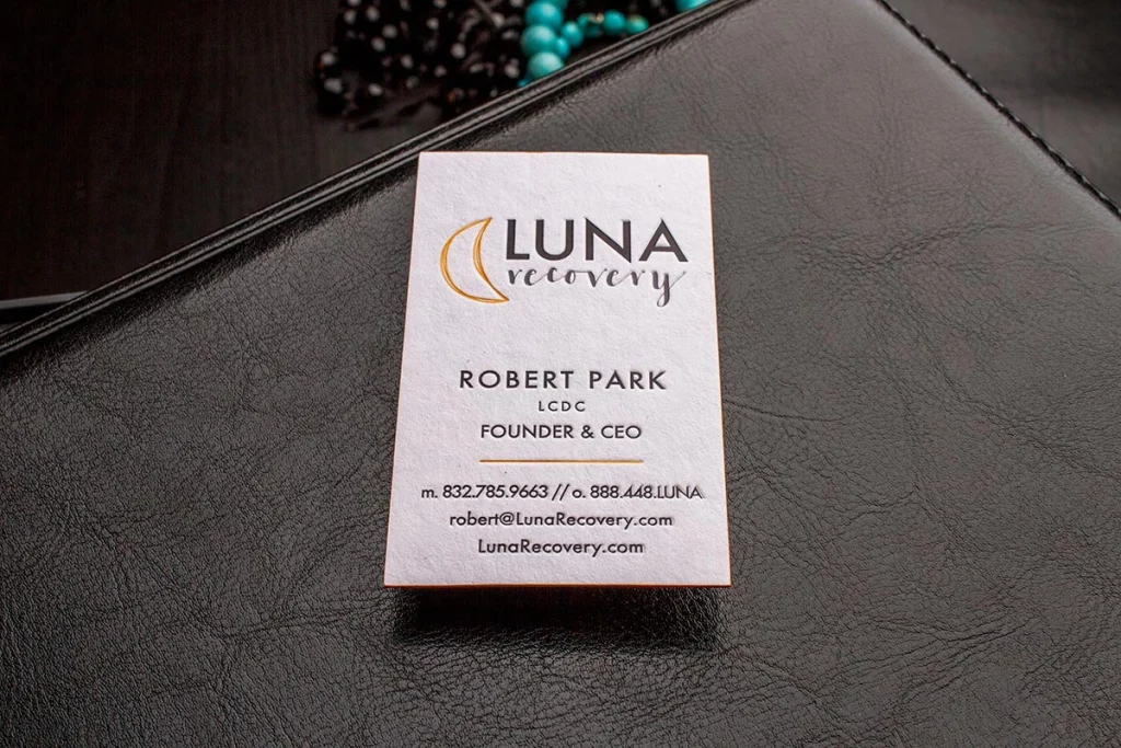 luxury business cards letterpressed