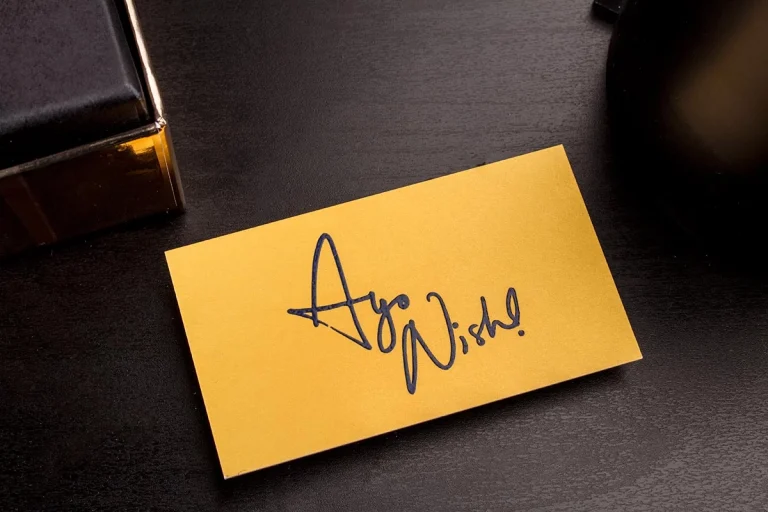 Thermography luxury business cards