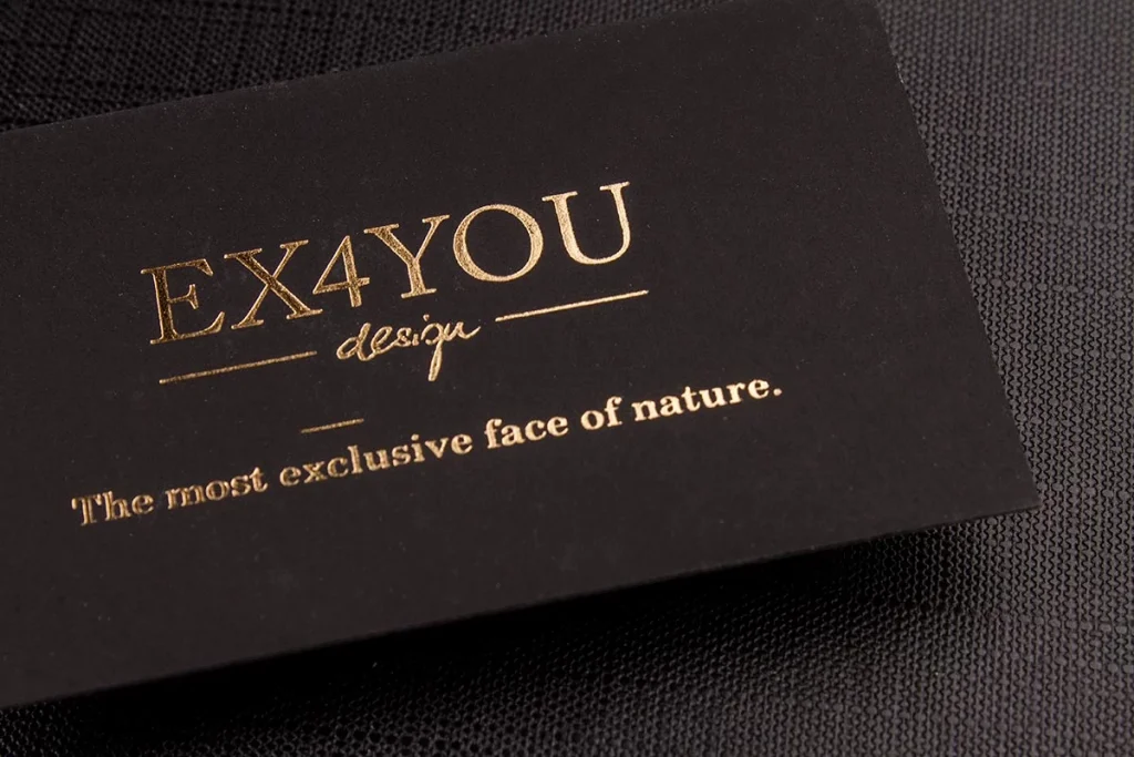 Foil Stamping luxury business cards