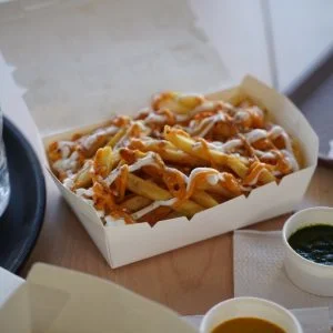 Foldable Clamshell Fries Box