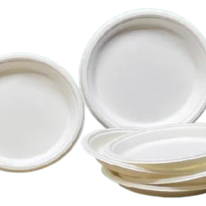 Bagasse Round Plates 7"–12" – Eco-Friendly Disposable Plates